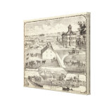 edgar, county, illinois, lithographed, view, with,