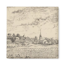 Residence, stables, and driving park fridge magnets
