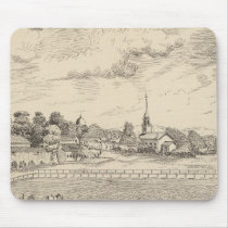 Residence, stables, and driving park mousepad