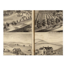 Residences of John Turner, AC Shelton, H Wilsey Postcard