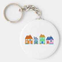 Residential Homes Key Chains