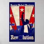 Resist Rebel Restore Revolution Poster (Large) posters