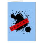 RESIST Rebellious Design Greeting Cards