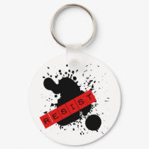 RESIST Rebellious Design keychains by Scarebaby RESIST Rebellious Design keychains
