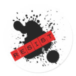 RESIST Rebellious Design Sticker