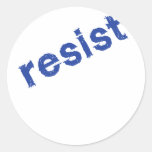 Resist Round Sticker