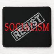 Resist Socialism mousepad