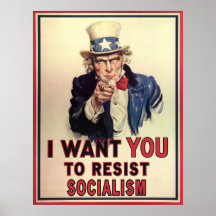 Resist Socialism Poster