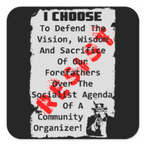 Resist! Square Stickers