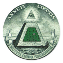 Resist the NEW WORLD ORDER Round Sticker