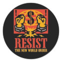 Resist the New World Order Sticker