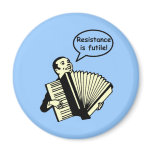 Resistance is futile! (Accordion) Refrigerator Magnets