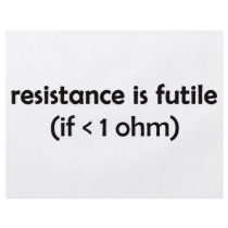 resistance is futile flyer design