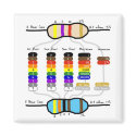 Resistor Color Chart Fridge Magnet
