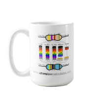 Resistor Colour Chart Mug - Large