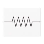 Resistor Symbol postcards