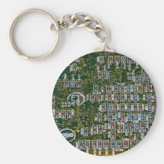 Resistors on a Circuit Board Keychains