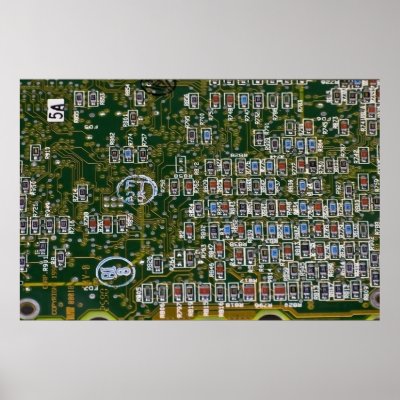 Resistors on a Circuit Board Print by skaljac. Resistors on a Circuit Board