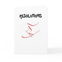 Resolutions Greeting Card