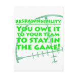 Respawnsibility - FPS Postcard