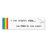 Respect Bumper Sticker