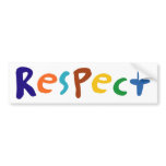 respect bumper sticker