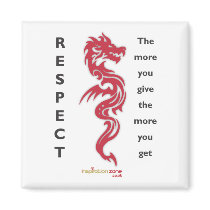 Respect Dragon Magnet magnets