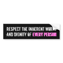 RESPECT EVERY PERSON BUMPER STICKERS