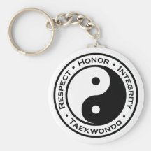 Respect Honor Integrity Taekwondo Key Chain