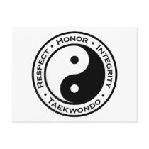 Respect Honor Integrity Taekwondo Postcard