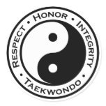 Respect Honor Integrity Taekwondo stickers