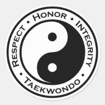 Respect Honor Integrity Taekwondo Sticker
