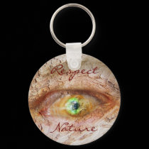 Respect nature - add own text keychains