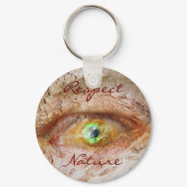 Respect nature - add own text keychains