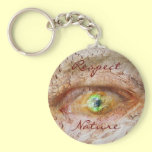 Respect nature - add own text keychains