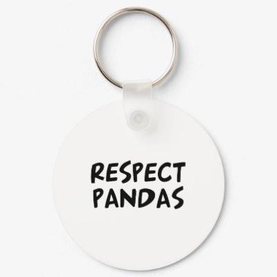 Respect Pandas Key Chain by dustin1175