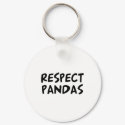 Respect Pandas keychains