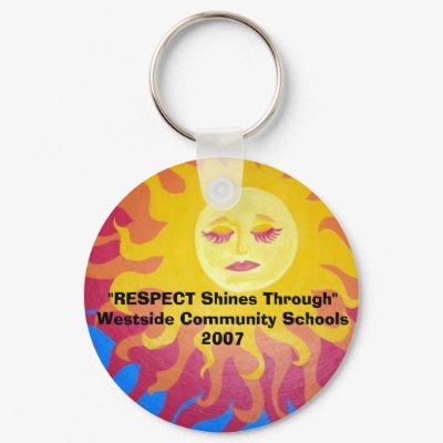 RESPECT Shines Through Key Chain by SueEvanich