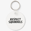 Respect Squirrels keychains