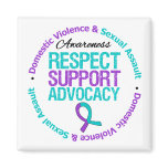 Respect Support Advocacy Domestic Violence Fridge Magnet