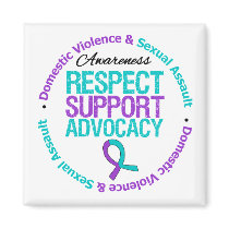 Respect Support Advocacy Domestic Violence Fridge Magnet
