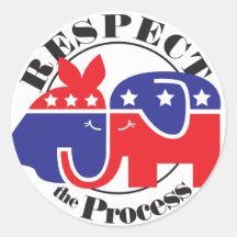 Respect the Process Round Stickers
