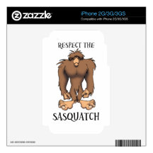 RESPECT THE SASQUATCH DECALS FOR iPhone 3G