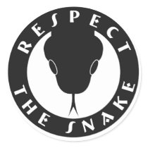 Respect The Snake 3" Stickers