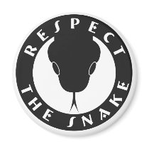 Respect The Snake Magnet by theislandsnakelady Respect The Snake Magnet