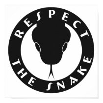 Respect The Snake Poster posters