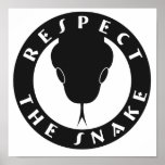 Respect The Snake Poster posters