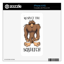 RESPECT THE SQUATCH SKINS FOR THE iPhone 4