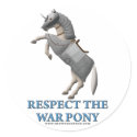 Respect the War Pony stickers by thefrozenduck Respect the War Pony stickers