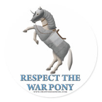 Respect the War Pony stickers
